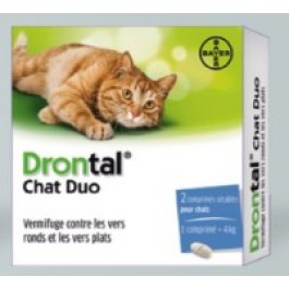 Drontal Chat Duo 2 Cps Glandes Anales Dogteur