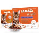 IAMS Delights Multipack "Terre & Mer" en gelée chat 12 x 85 grs