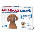 Milbemax Chew 12,5/125mg Chien +5kg 2cps