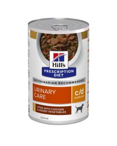 Hill's Prescription Diet Canine C/D Urinary Care mijotés au poulet 12 x 354 grs