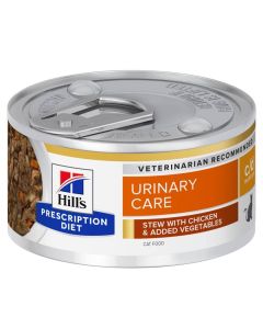 Hill's Prescription Diet Feline C/D Multicare mijotés au poulet et légumes 24 x 82 grs