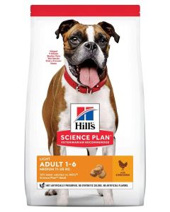 Hill's Science Plan Canine Adult Light Medium Poulet 14 kg