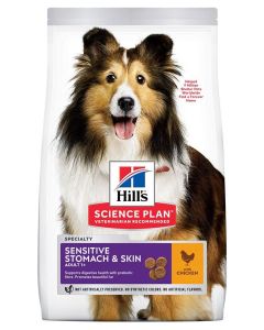 Hill's Science Plan Canine Adult Sensitive Stomach & Skin Medium Poulet 14 kg