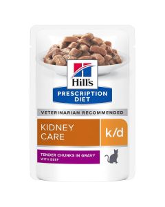 Hill's Prescription Diet Feline K/D Boeuf SACHETS 12 X 85 grs