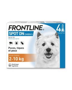 Frontline Spot on chien de 2-10 kg 4 pipettes