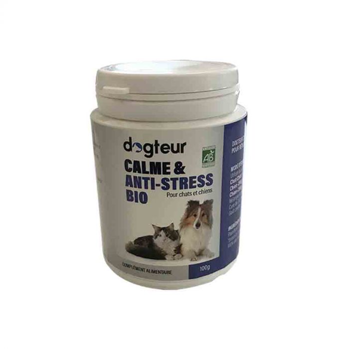 Dogteur Calme Et Anti Stress Bio Chien Et Chat 100 Grs Dogteur