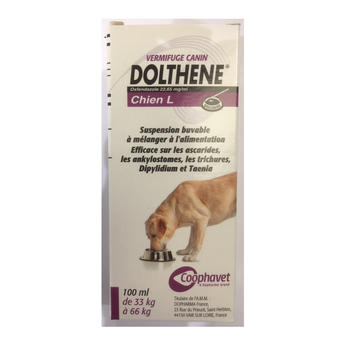 Dolthene L Chien De 33 A 66 Kg 100 Ml Chiens Dogteur