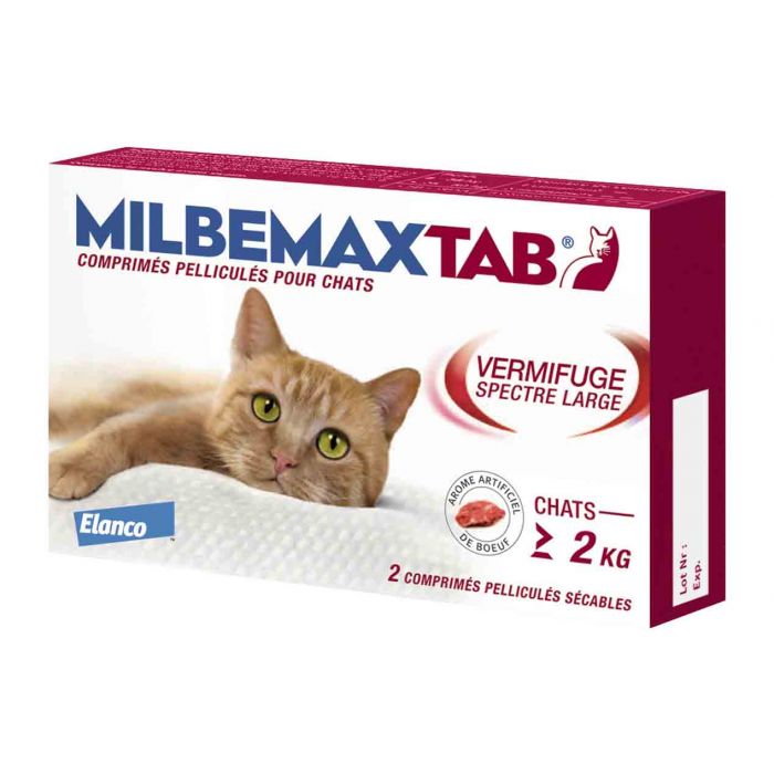 Milbemax Chat 2 Cps Vermifuges Chat Dogteur
