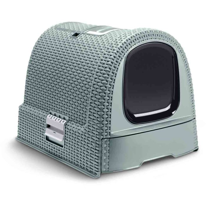 Maison de Toilette Curver Petlife Litter Box Bleu gris Dogteur