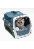 Cat It Cage de transport Cabrio Gris / Bleu pour chat