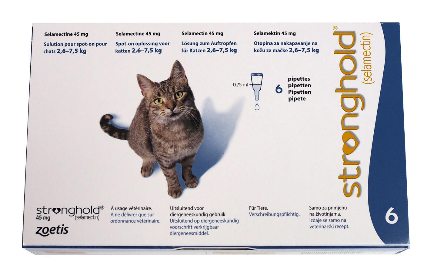Stronghold 45 Mg Chat 2 6 A 7 5 Kg 6 Pipettes Chats Dogteur
